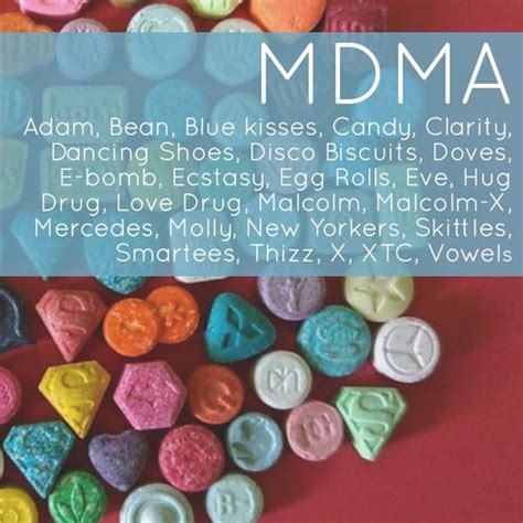 list of mdma pills